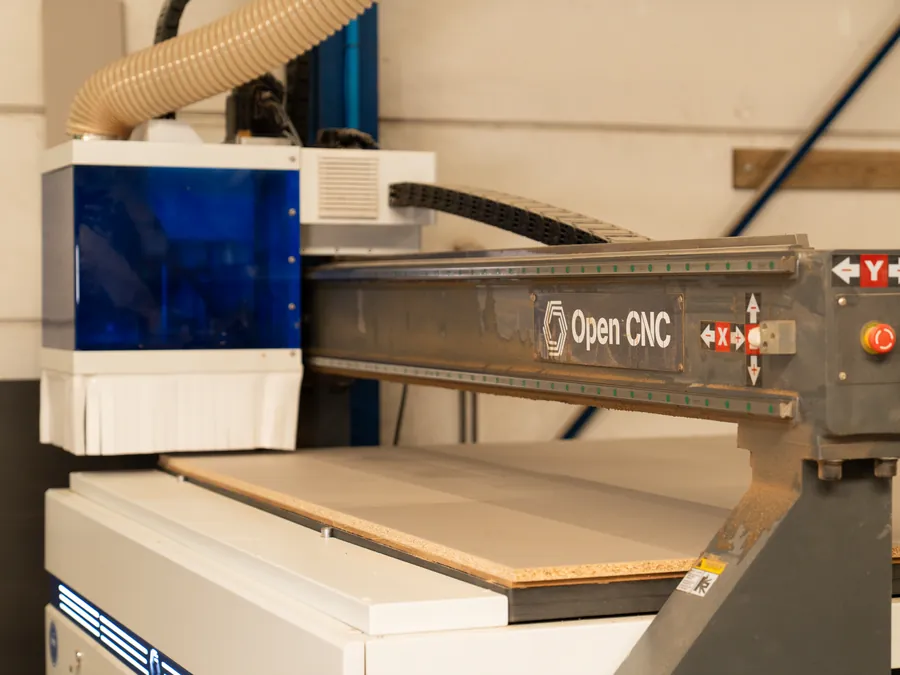 De CNC-frees in de werkplaats van Maakfabriek